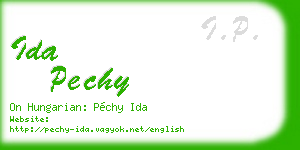 ida pechy business card